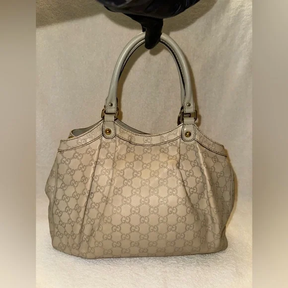 Gucci Beige Guccissima Leather Medium Sukey Tote bag. - Picture 2 of 11